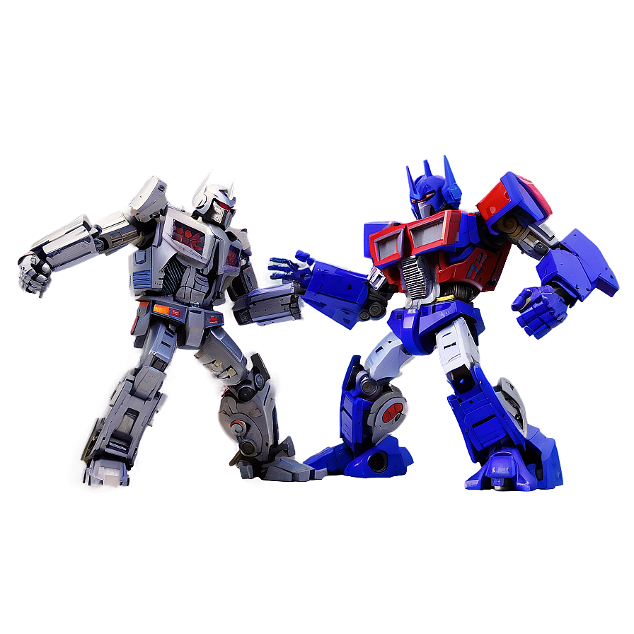 Download Optimus Prime Vs Megatron Battle Png 05252024 | Wallpapers.com