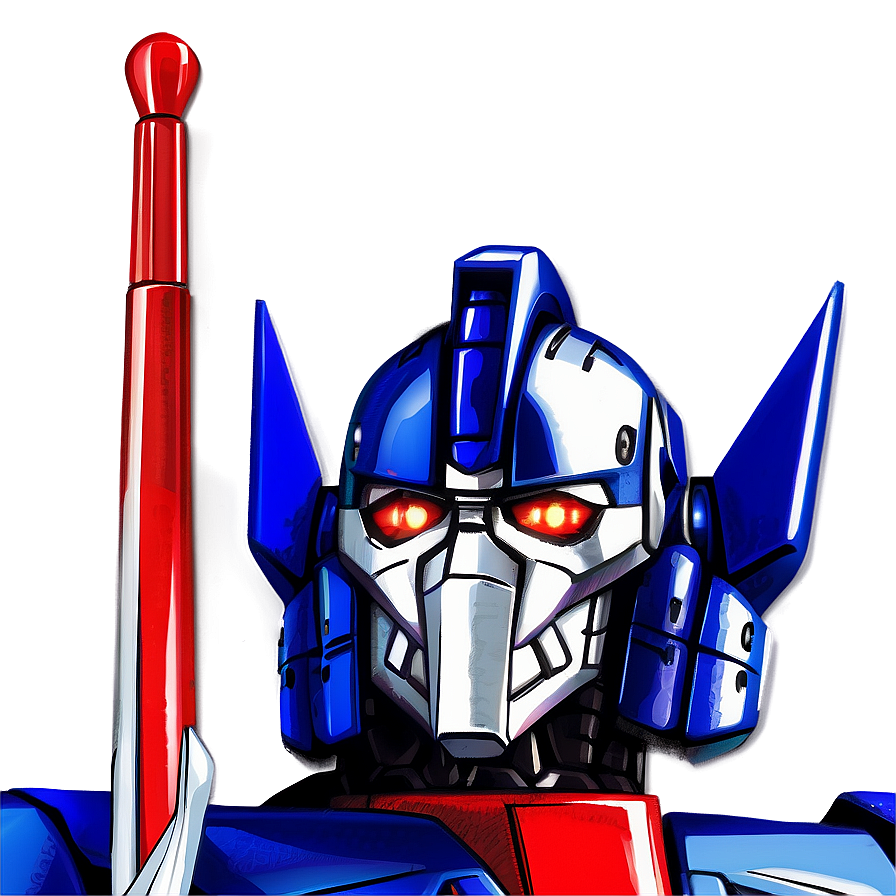 Download Optimus Prime With Flag Background Png Aub | Wallpapers.com