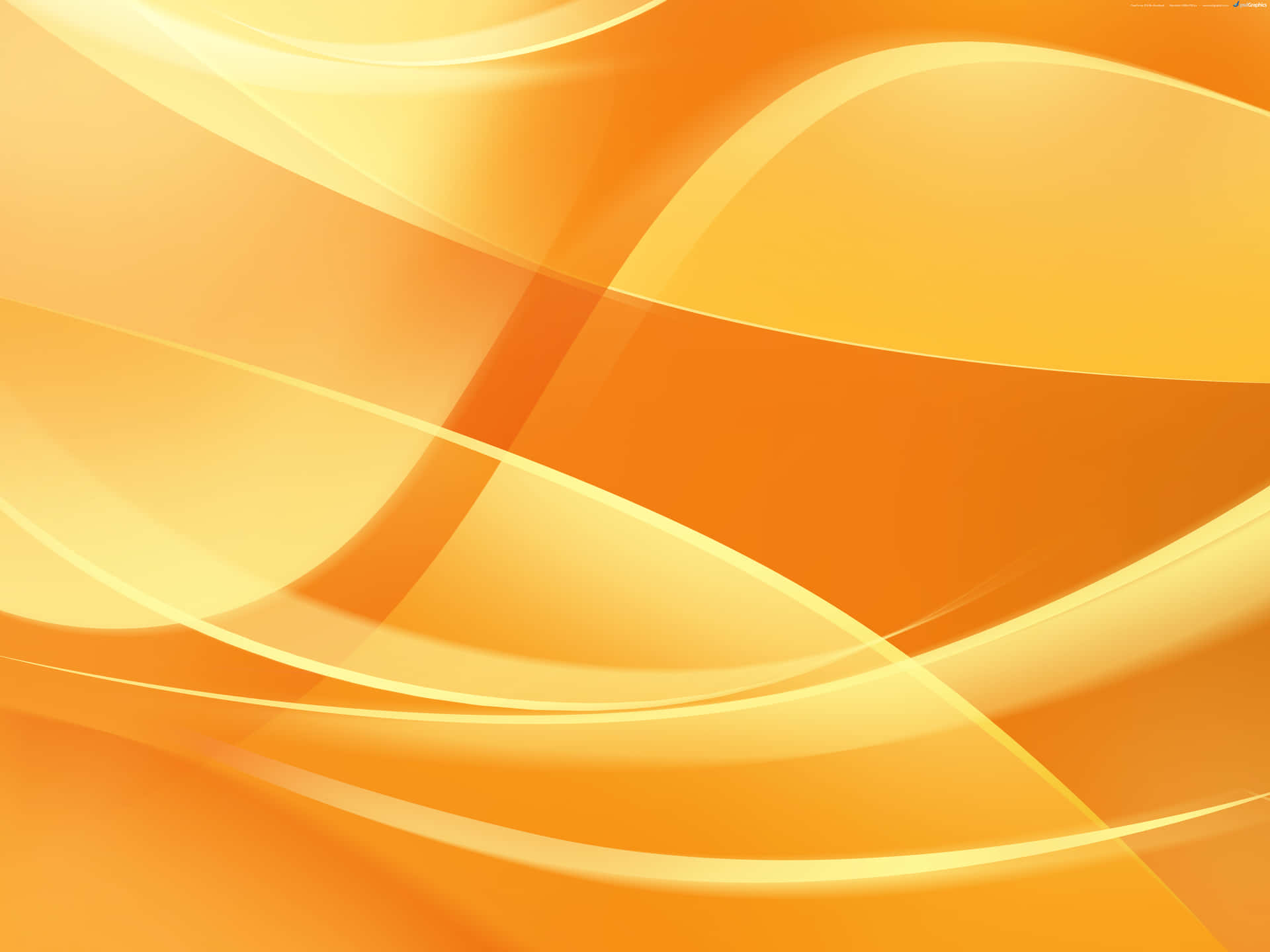 An Orange Abstract Background With Wavy Lines