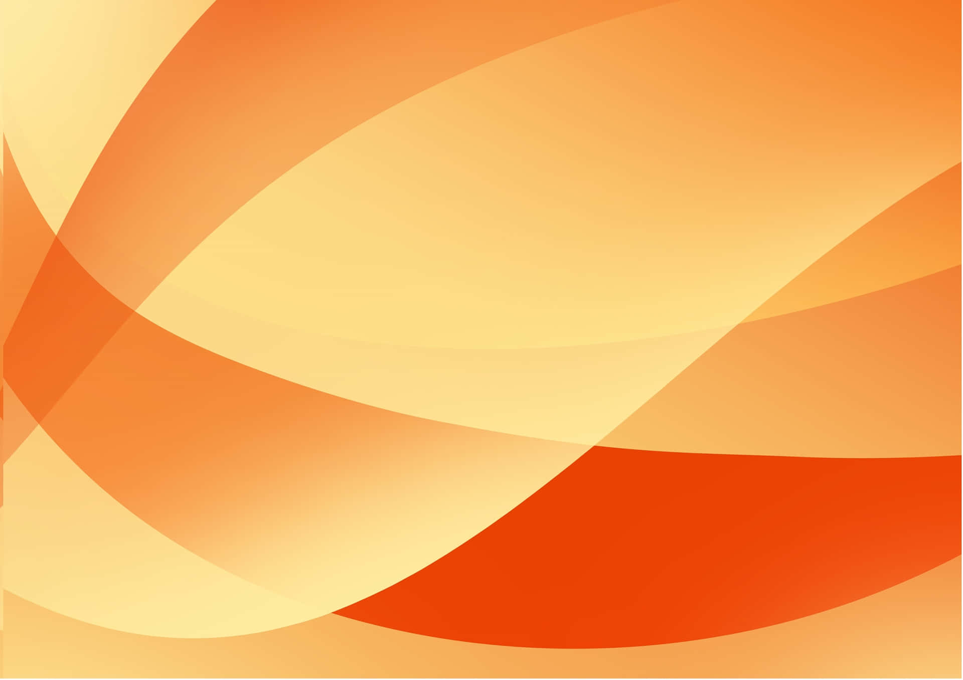 Bold and Bright Orange Abstract Art