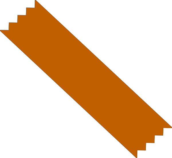 Orange Adhesive Tape Graphic PNG