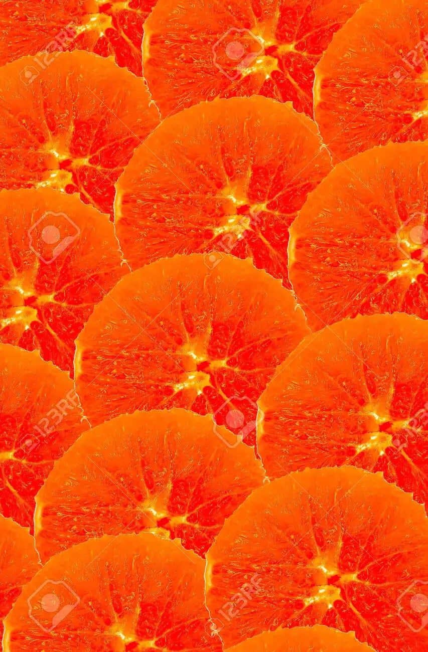 Lyse op din dag med en orange æstetisk telefon! Wallpaper