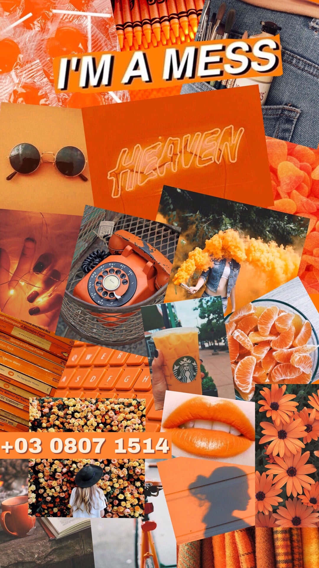 Relax with this calming and vibrant orange aesthetic.