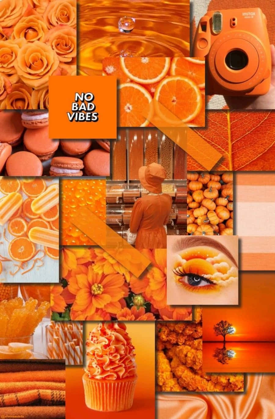 Helleund Lebhafte Orangefarbene Ästhetik