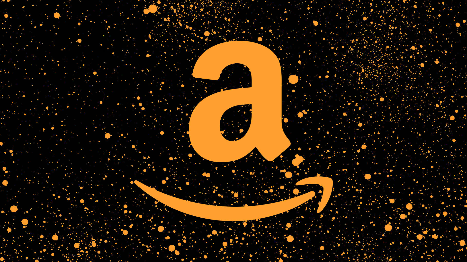Orange Amazon Prime Logo Paint Splash Picture