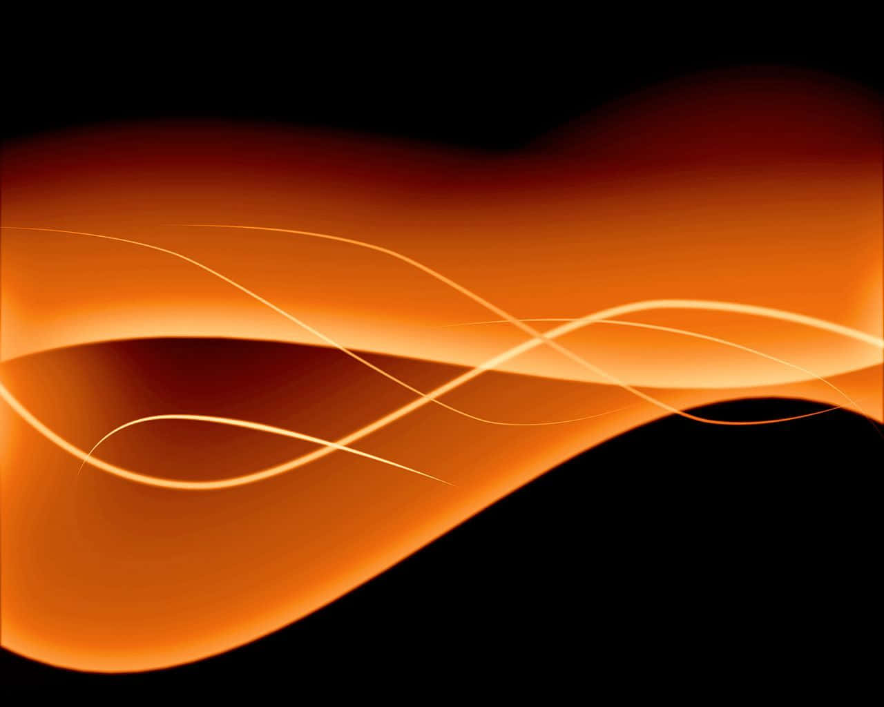 Orange og sort bølge vektor baggrund