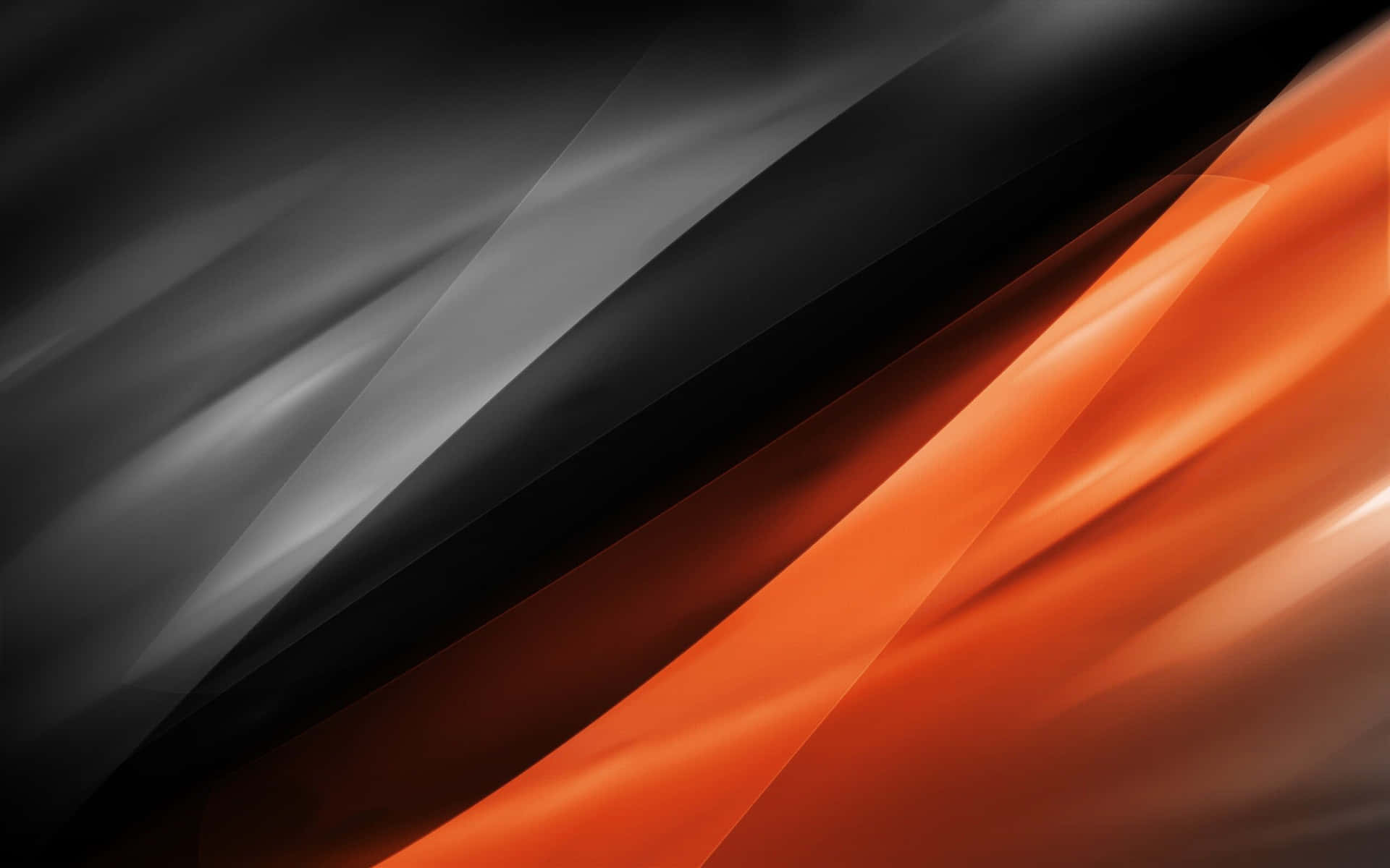 Orangeund Schwarzer Fließender Hintergrund