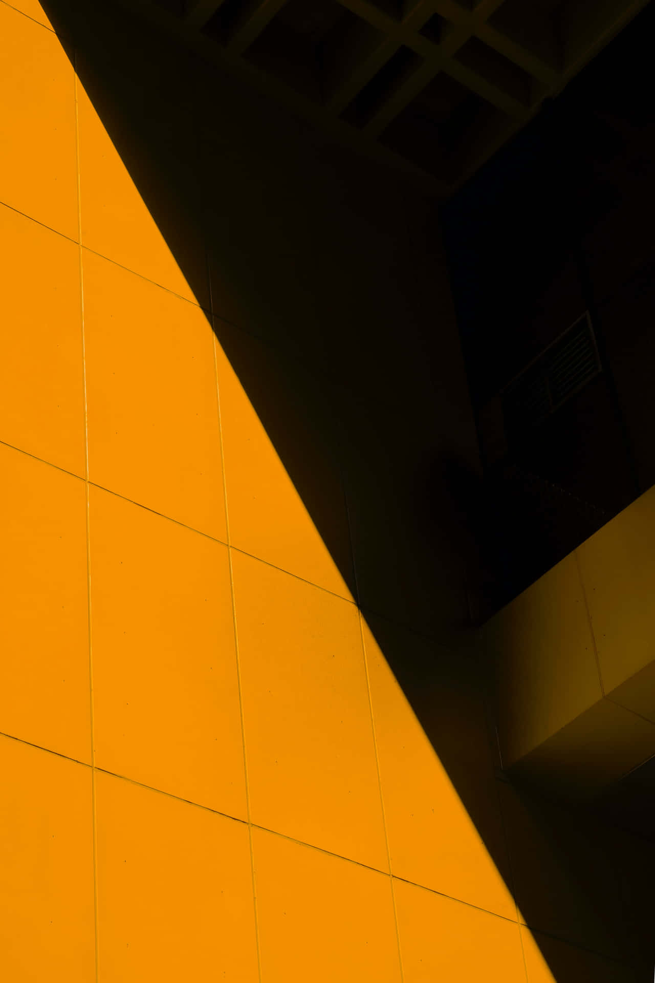 Orange og sort geometrisk mønster baggrundtapet