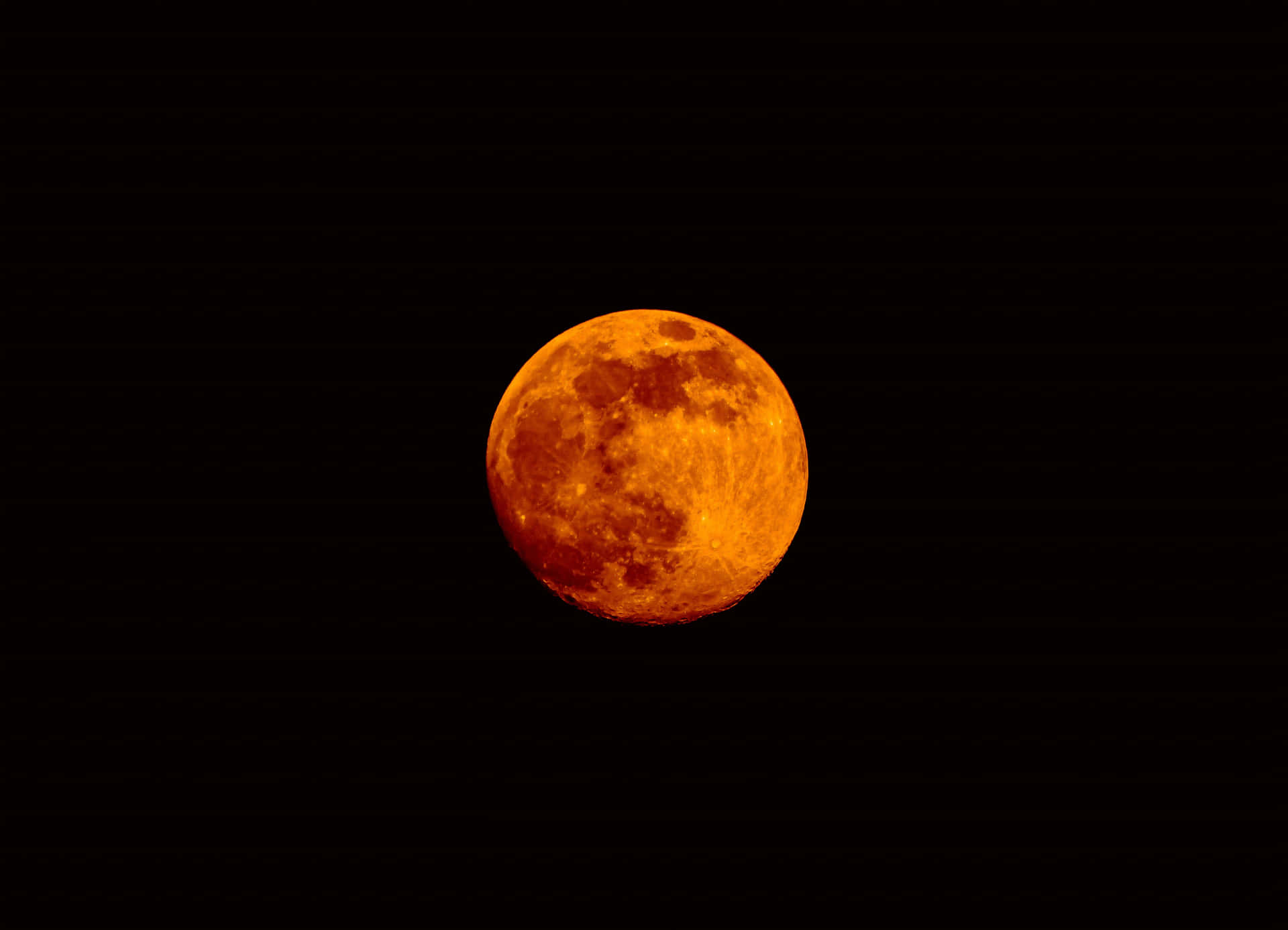 Orange And Black Moon Background
