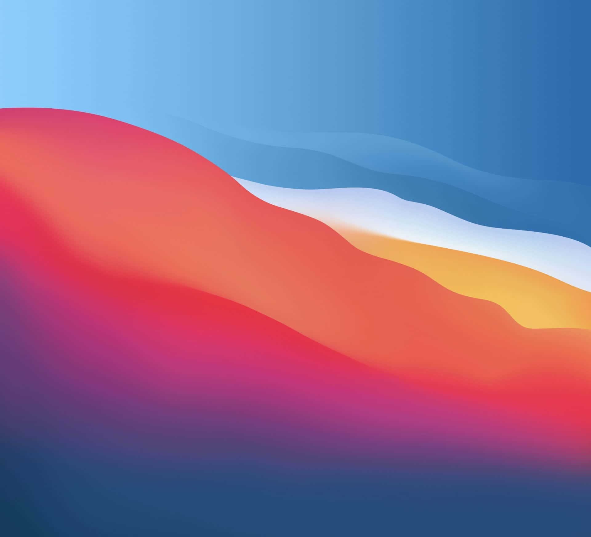 Orange And Blue Abstract Sky Wallpaper