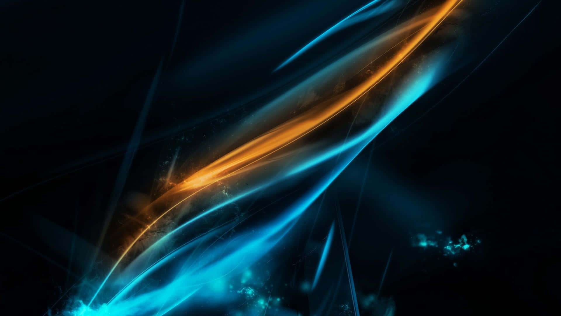 Blue And Orange Abstract Wallpaper Wallpaper