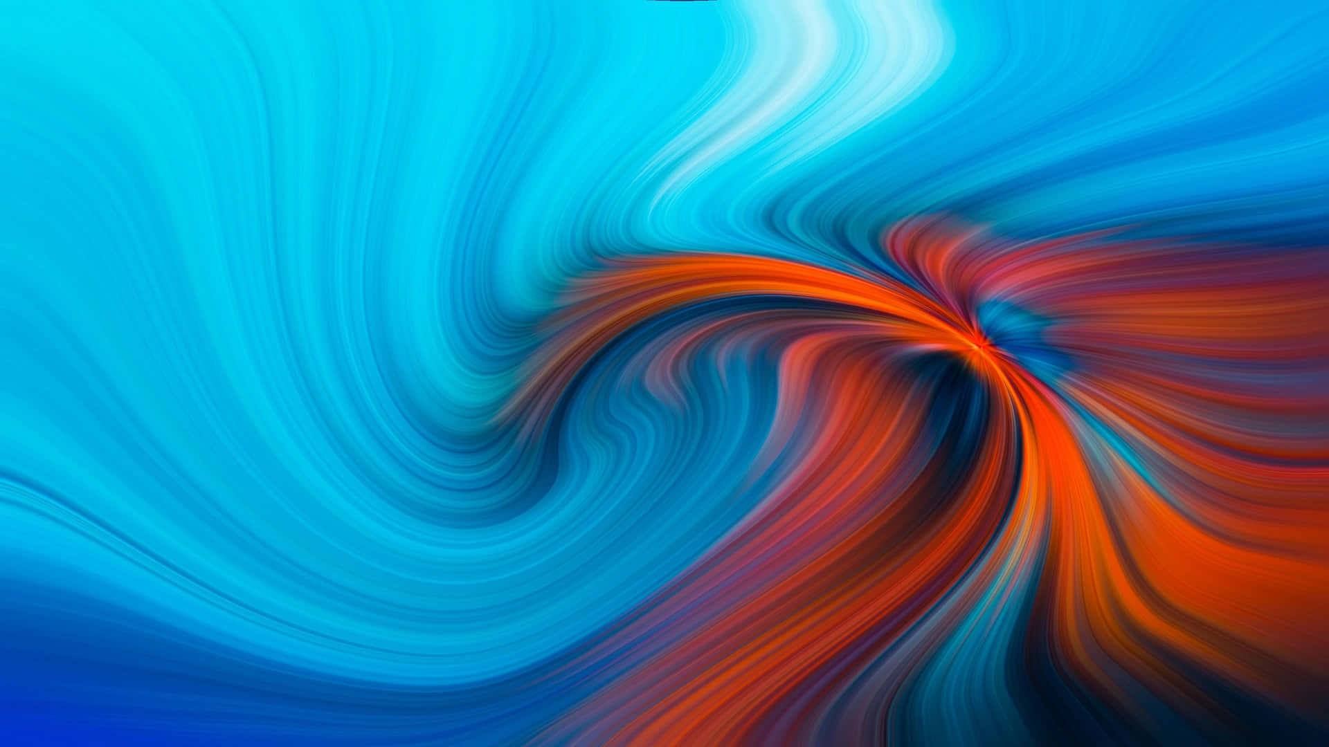 An Abstract Blue And Orange Swirling Pattern