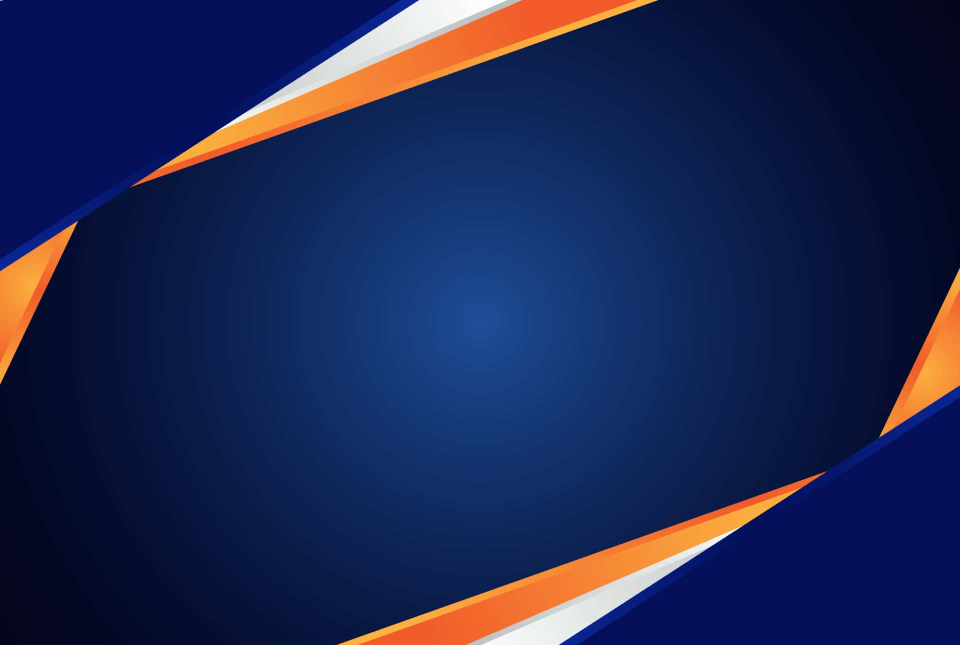 An Orange And Blue Background With A Triangle