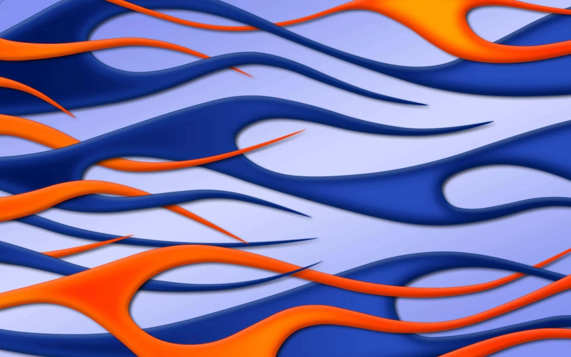 Enjoy the beauty of the color combination of orange and blue.