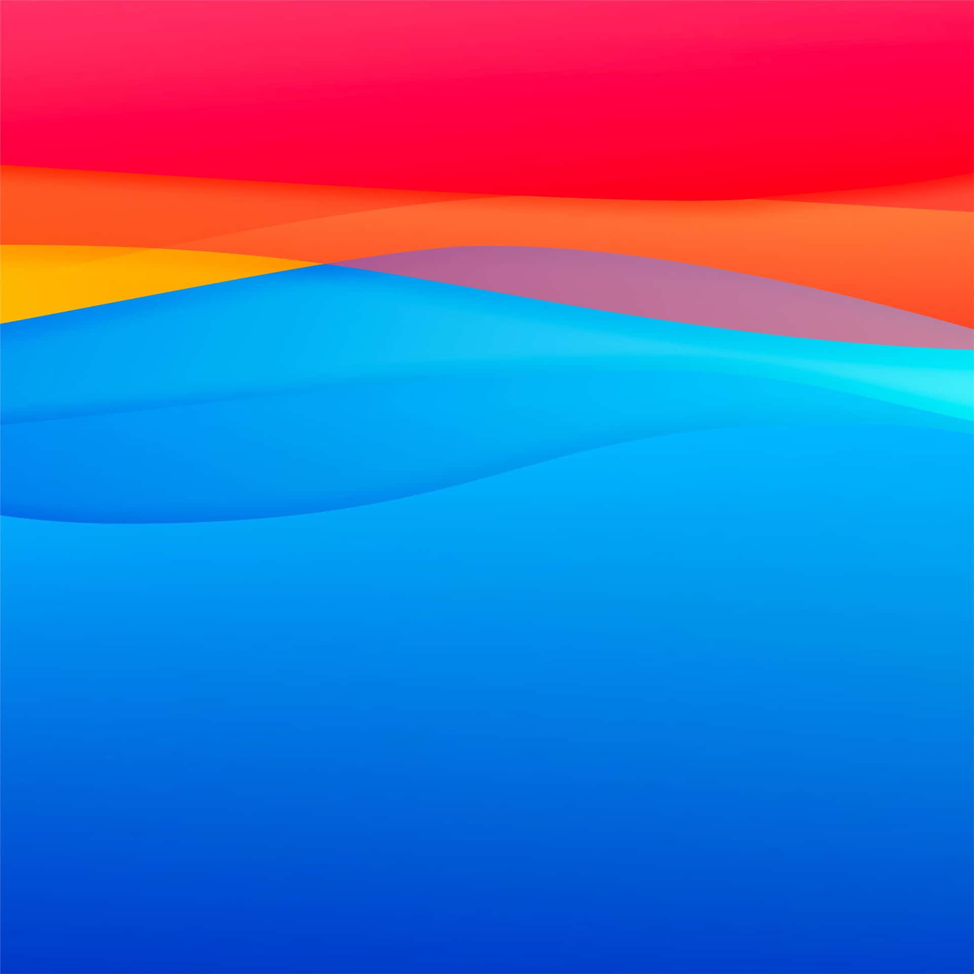 A vibrant blend of orange and blue merging in harmony. Wallpaper