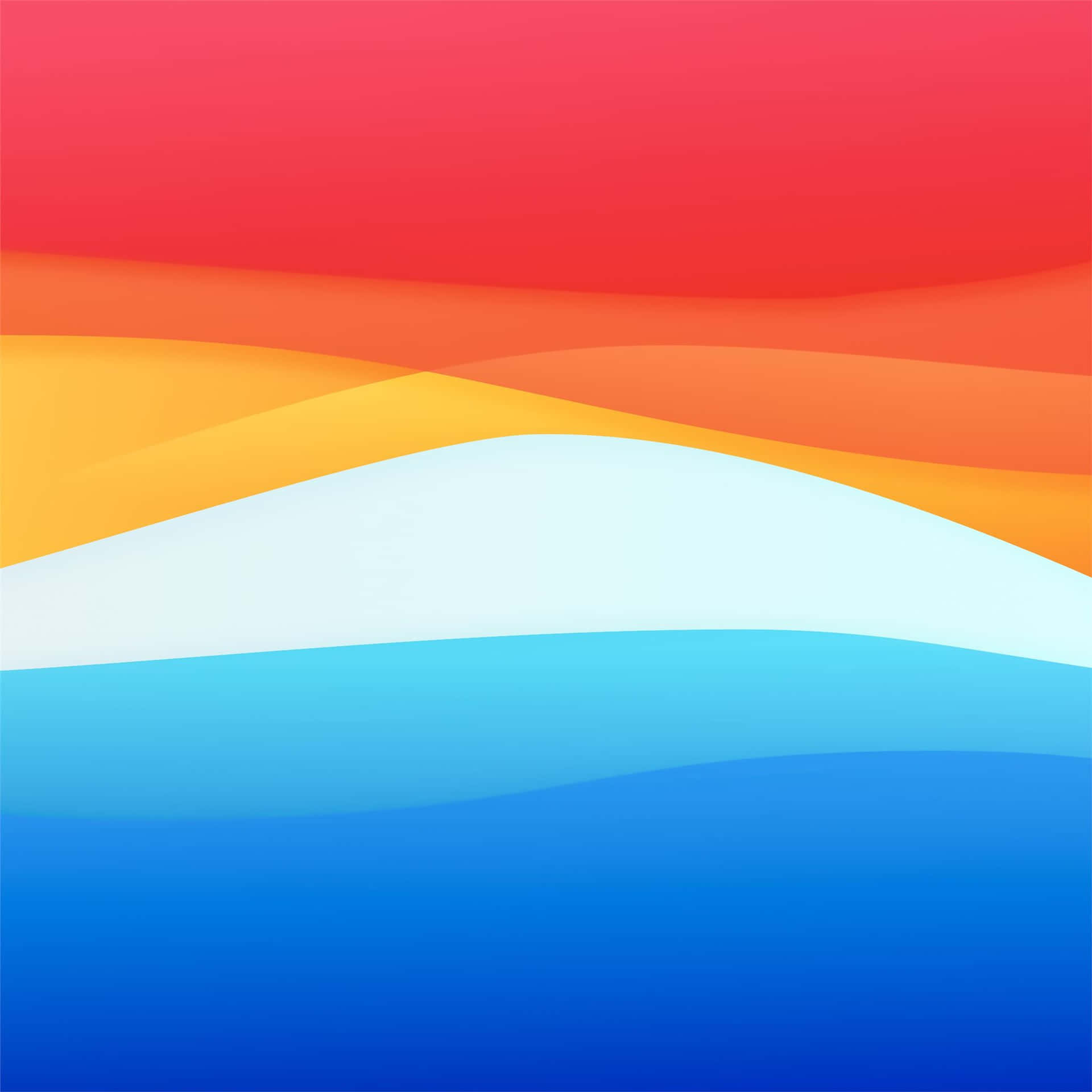 Et levende illustration af det slående kontrast mellem orange og blå. Wallpaper