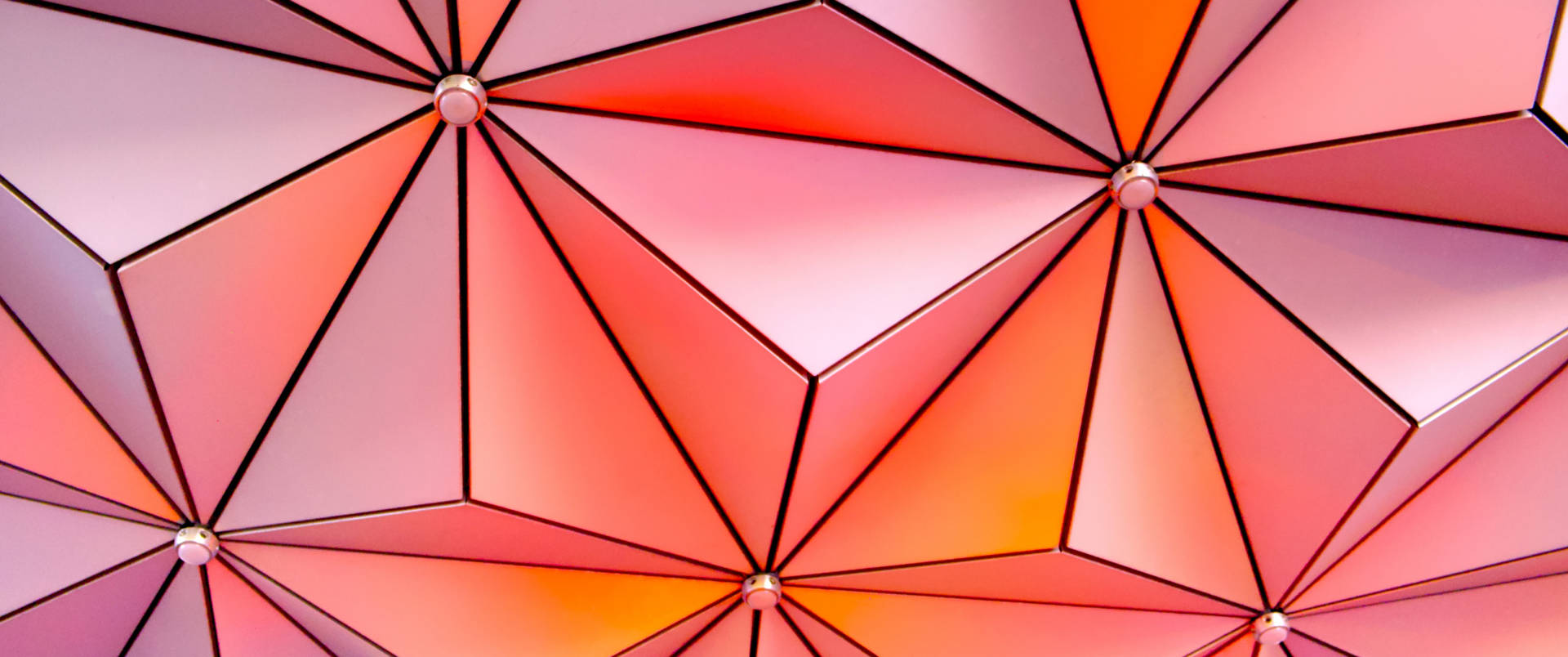 Orange And Pink Epcot Globe Wallpaper