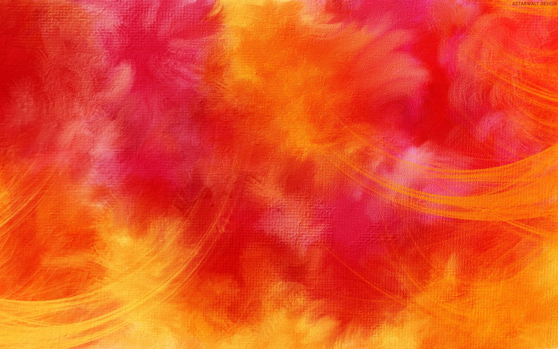 Orange And Red Abstract Art Wallpaper