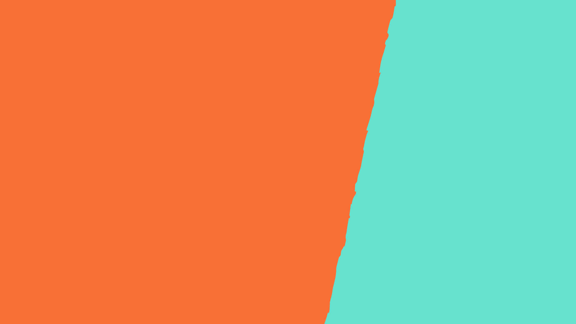 Colorde Pared Naranja Y Turquesa Fondo de pantalla