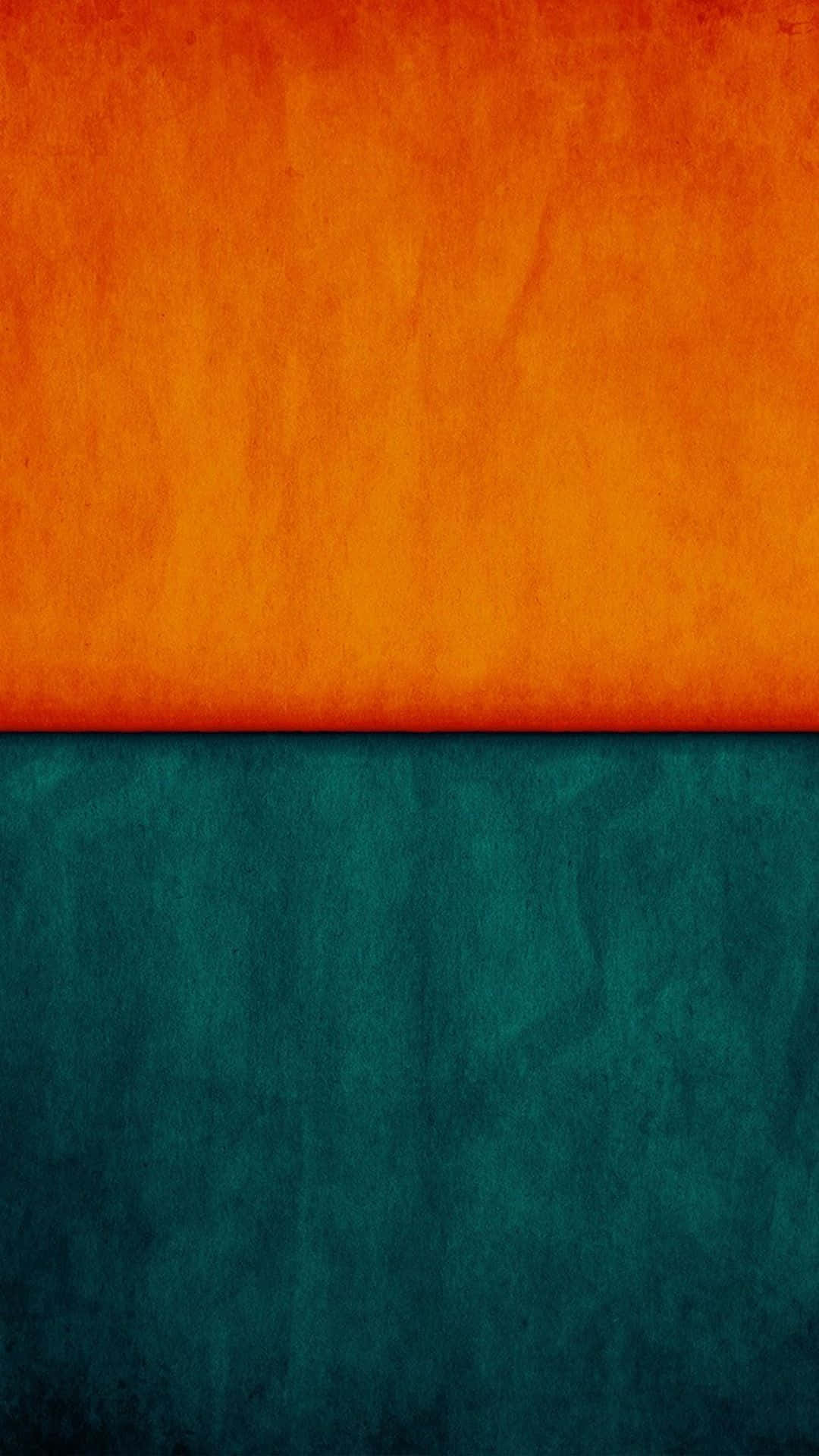 Orange And Teal Velvet Textile Wallpaper