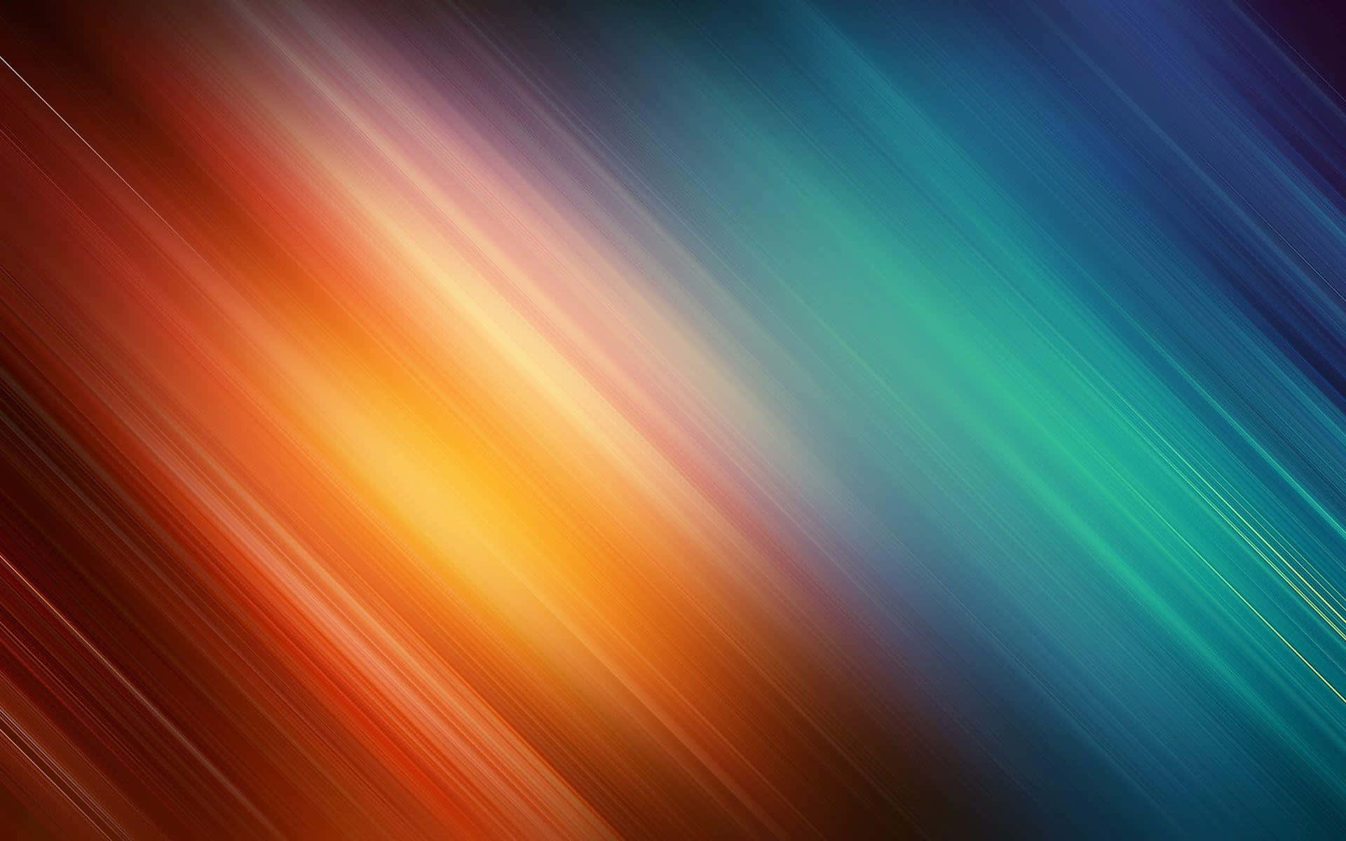 Orange And Teal Light Rays Wallpaper