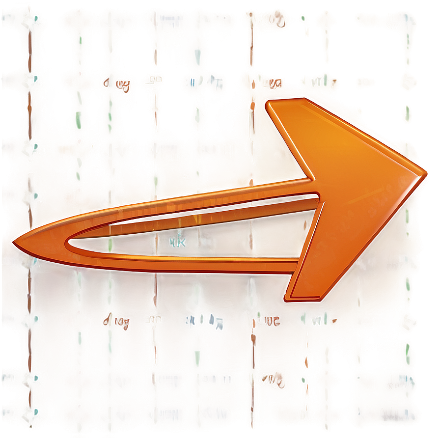 Orange Arrow B PNG