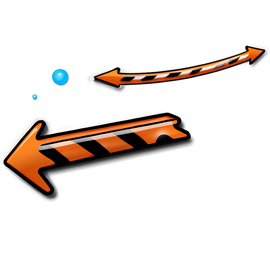 Orange Arrow For Interface Png Kab PNG