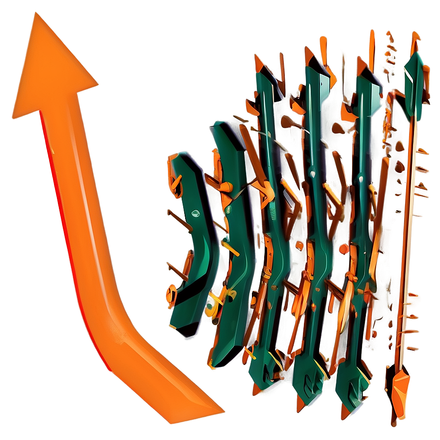 Orange Arrow Graphic Png 45 PNG