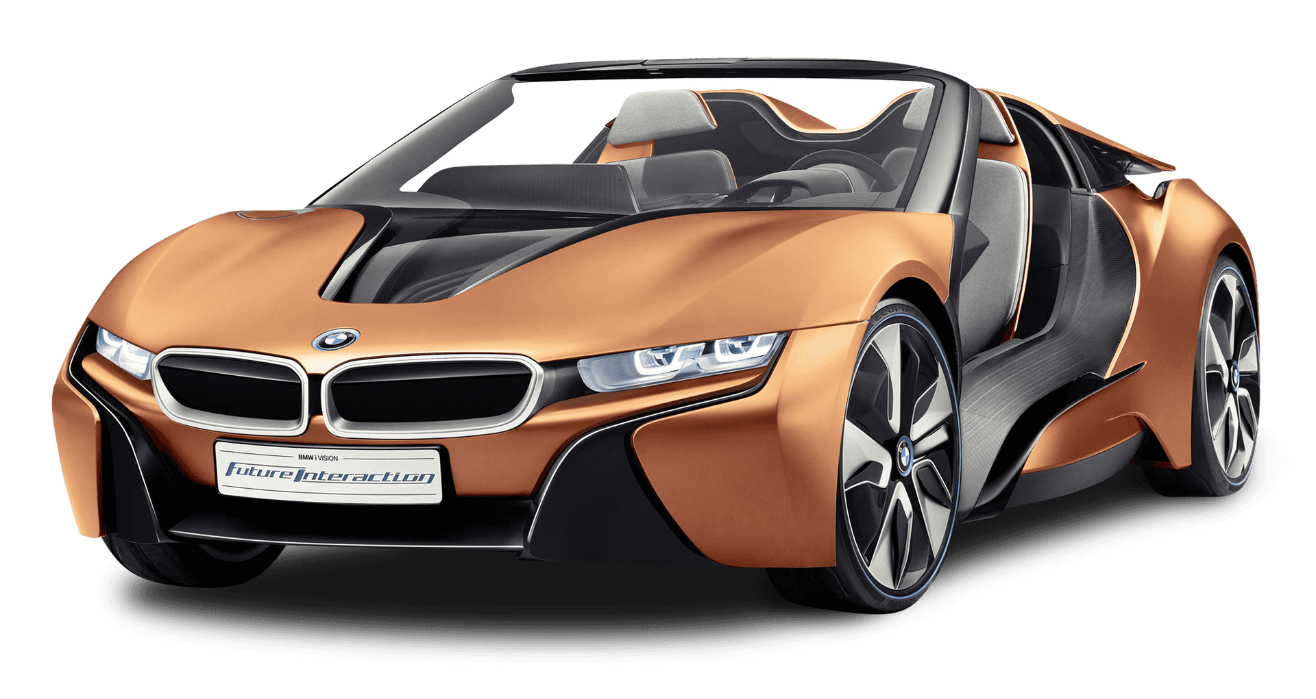 Orange B M Wi8 Concept Car PNG