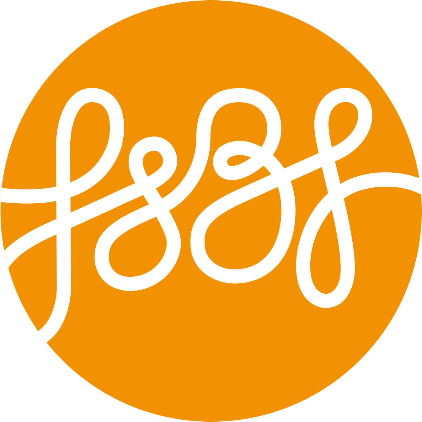 Orange Background White Logo PNG