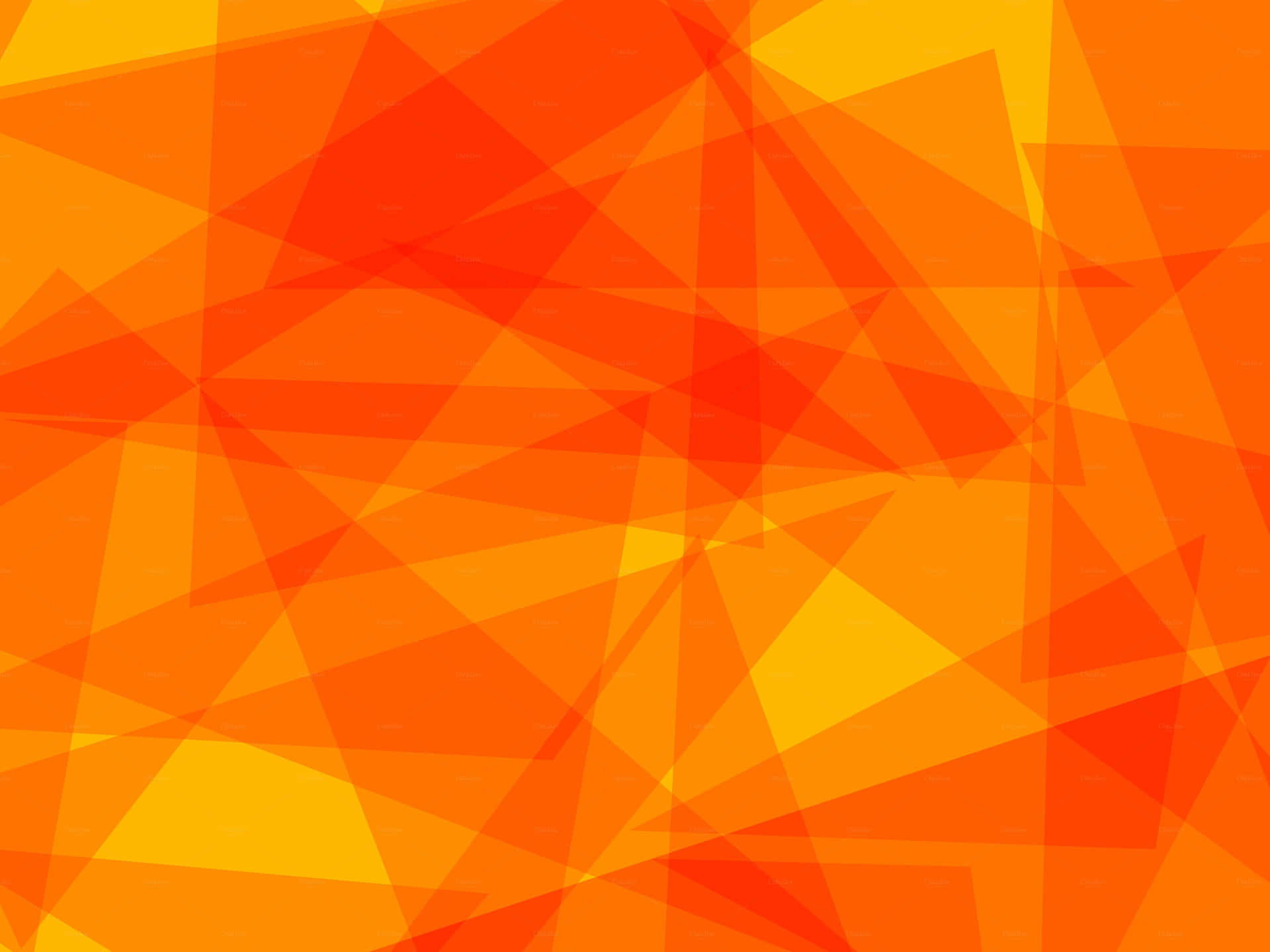 Transparent Geometric In Orange Background