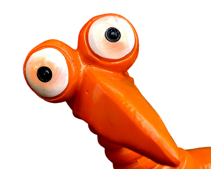 Orange Balloon Dog Figure PNG