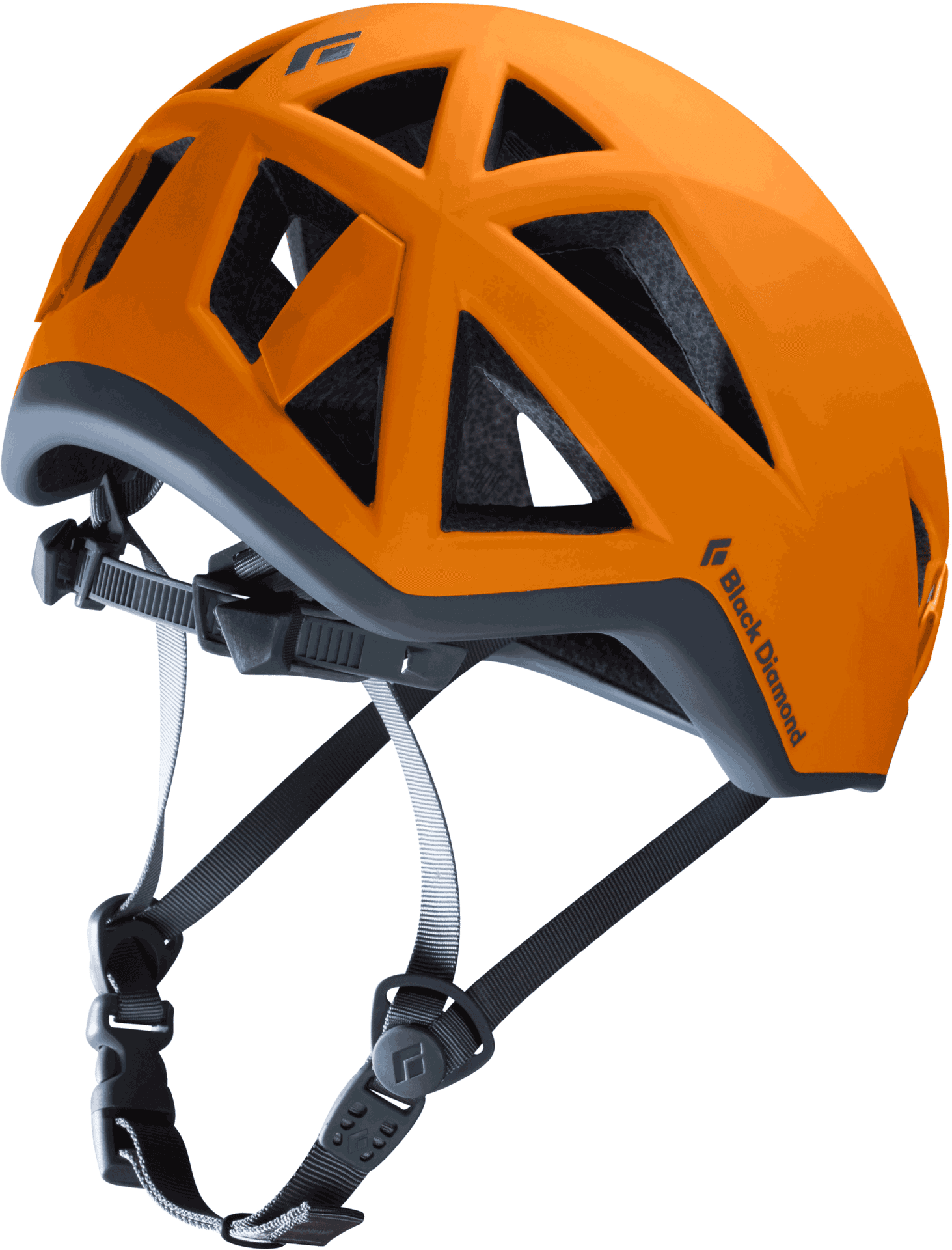 Orange Bicycle Helmet Side View PNG