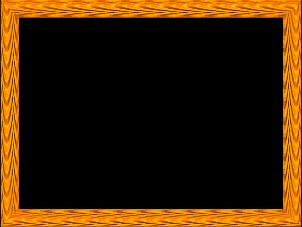 Orange Black Abstract Frame PNG