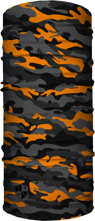 Orange Black Camouflage Pattern PNG