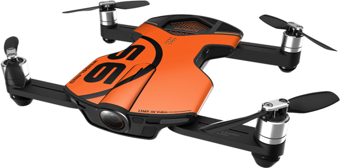 Orange Black Compact Drone PNG