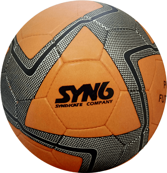 Orange Black Soccer Ball S Y N6 PNG