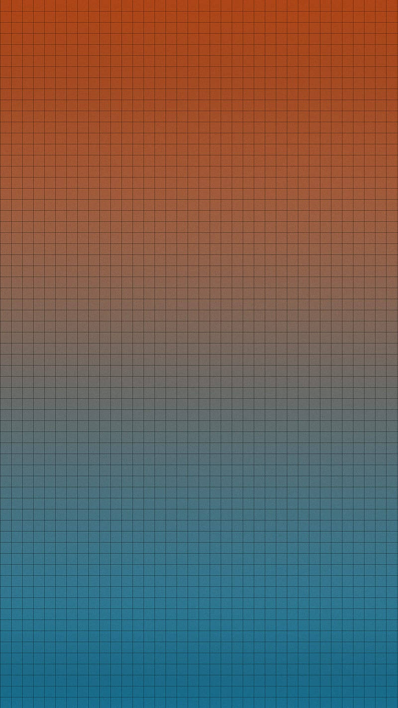 Orange Blue Gradient Grid Aesthetic Wallpaper