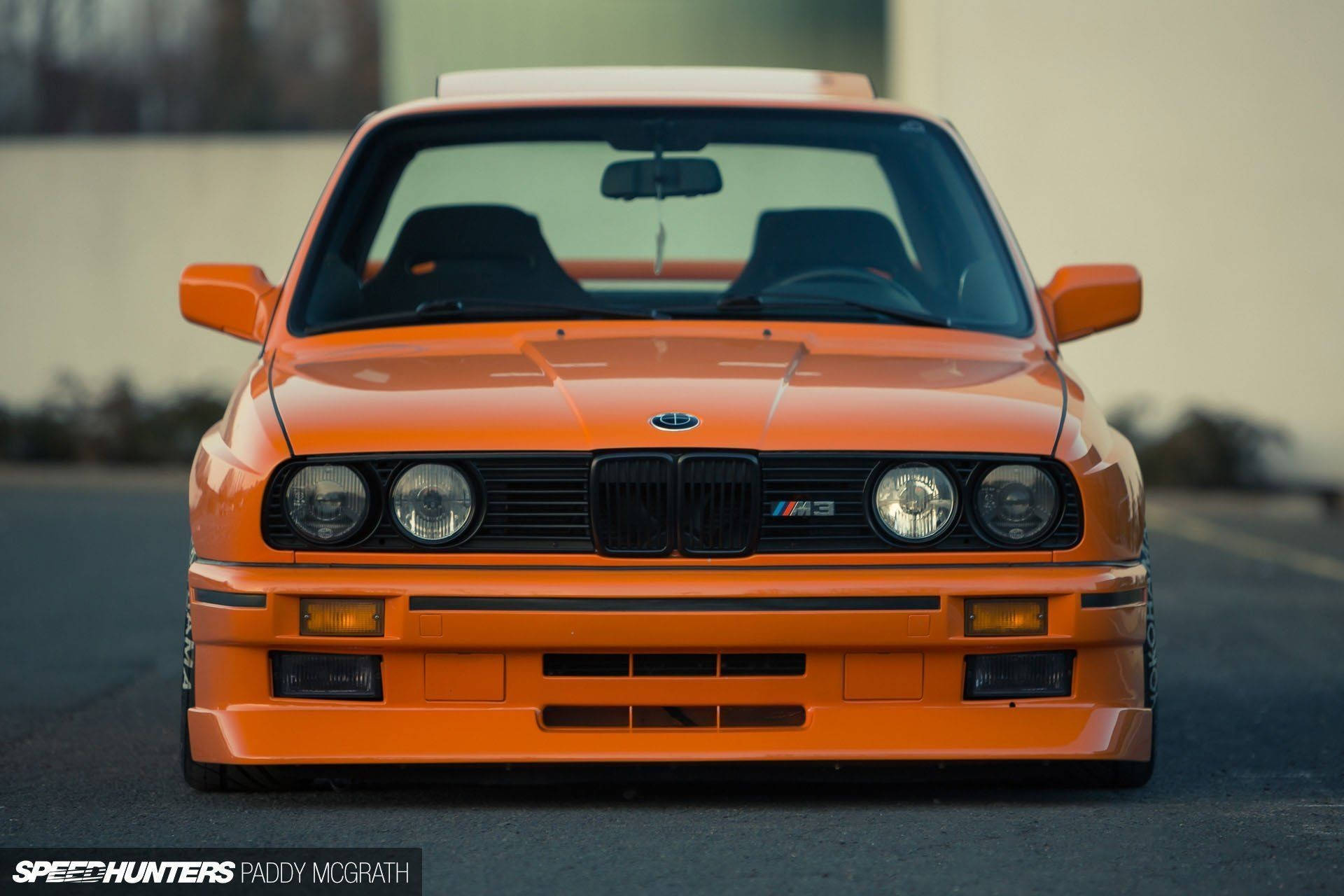 Orange BMW M-3 Car Wallpaper