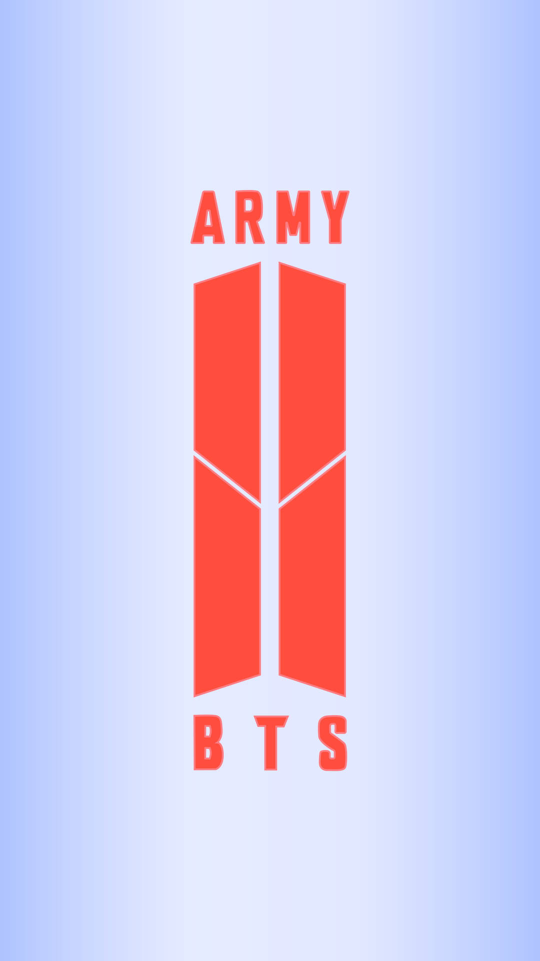Orange BTS Army Emblem Wallpaper