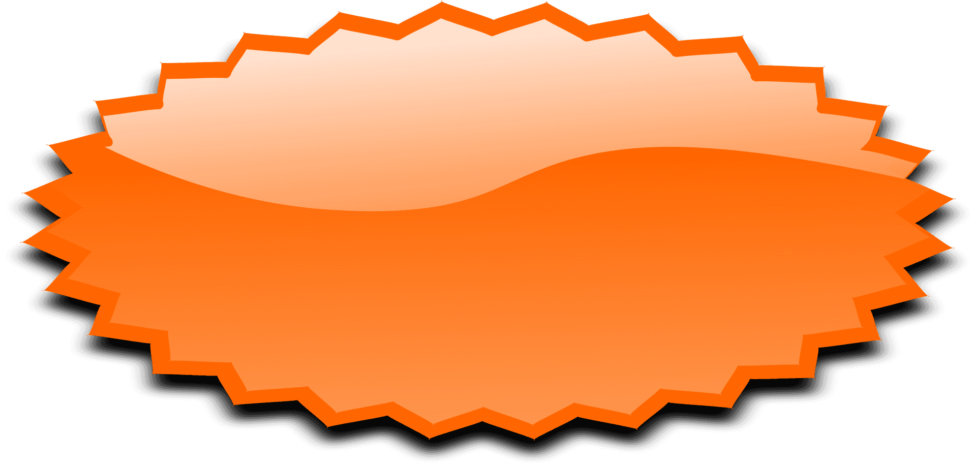Orange Burst Background Vector PNG