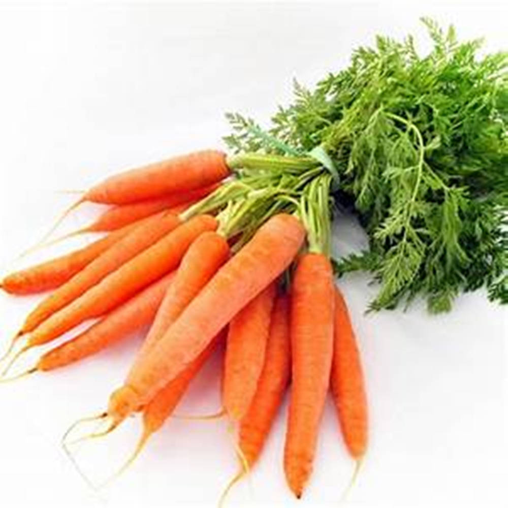 Orange Carrot Root Vegetables On White Surface Wallpaper