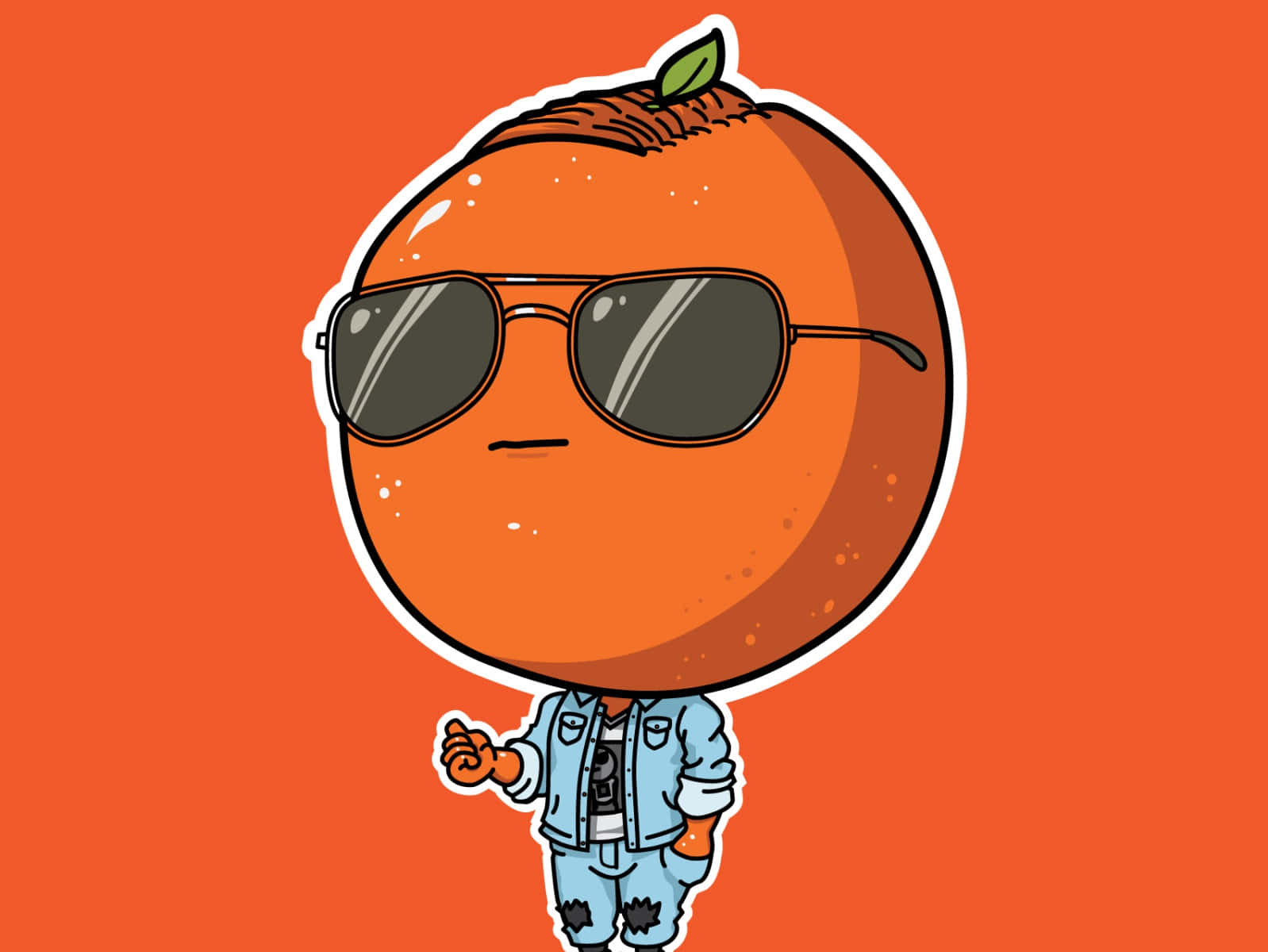 Orange Cassidy Orange Head Wallpaper