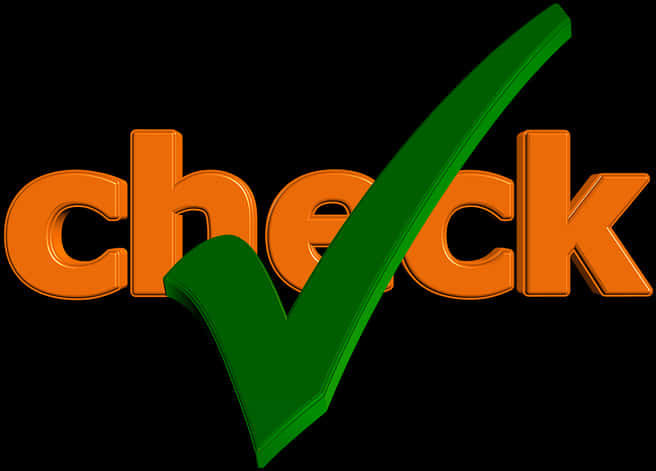 Orange Check Graphic Green Tick PNG
