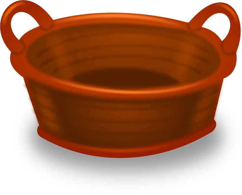 Orange Clay Pot3 D Render PNG