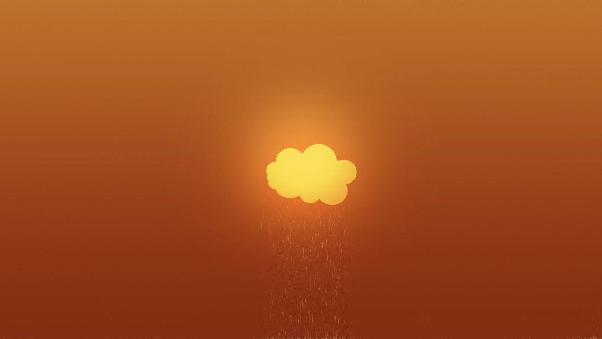 Orange Cloud  Background Wallpaper