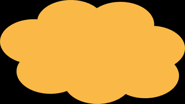 Orange Cloud Icon PNG