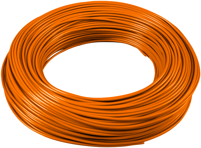 Orange Coiled Wire PNG