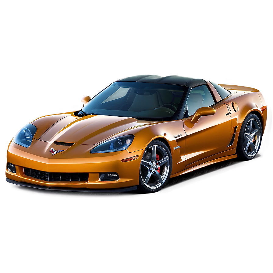 Orange Corvette Png Slr54 PNG