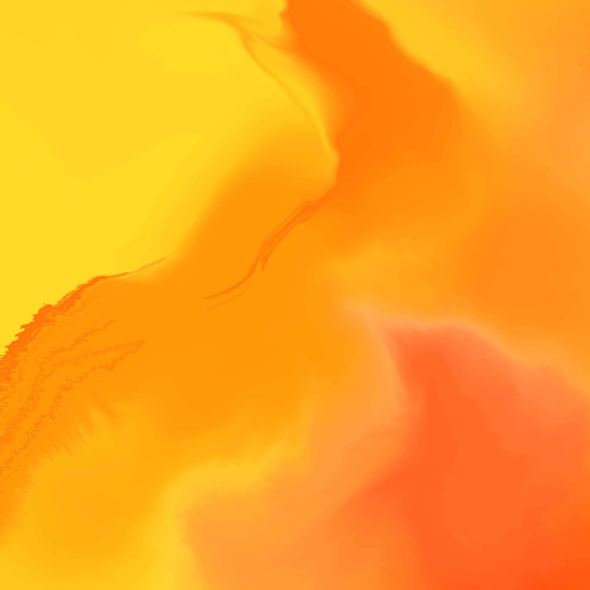 Steigeredeine Produktivität Mit Einem Orangefarbenen Desktop. Wallpaper